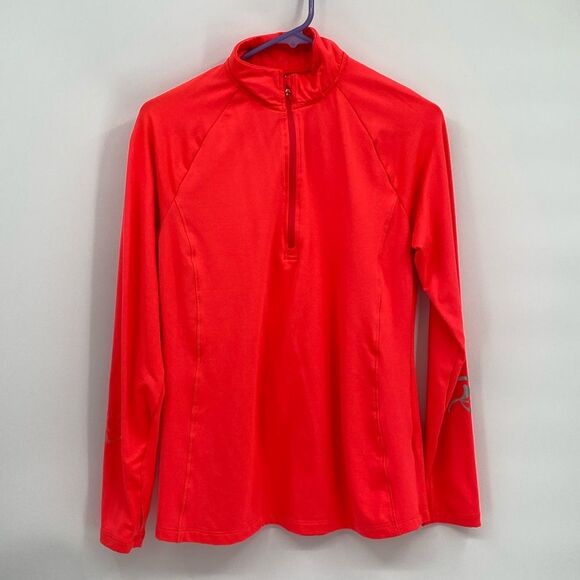 Layer 8 Performance Pink 1/4 Zip Long Sleeve Running Jacket Qwick-Dry Large - Picture 1 of 7